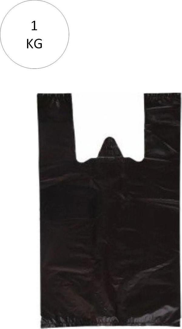 Mbb E-Ticaret Siyah Atlet Poşet Jumbo Boy 50X90 Cm Takriben 12 Adet 1 Kg - Image 1