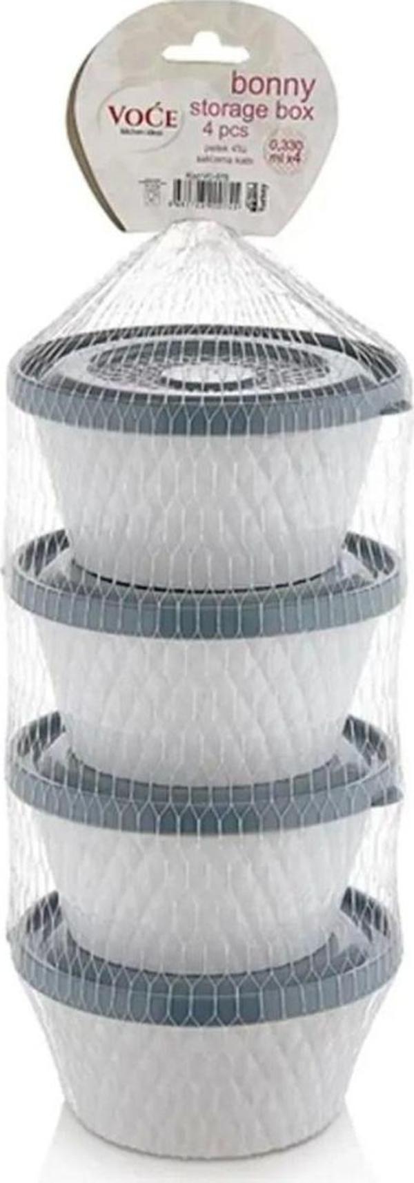 Mbb E-Ticaret Petek 4'Lü Saklama Kabı 0,330 Ml Royaleks-Vc-205 - Image 1