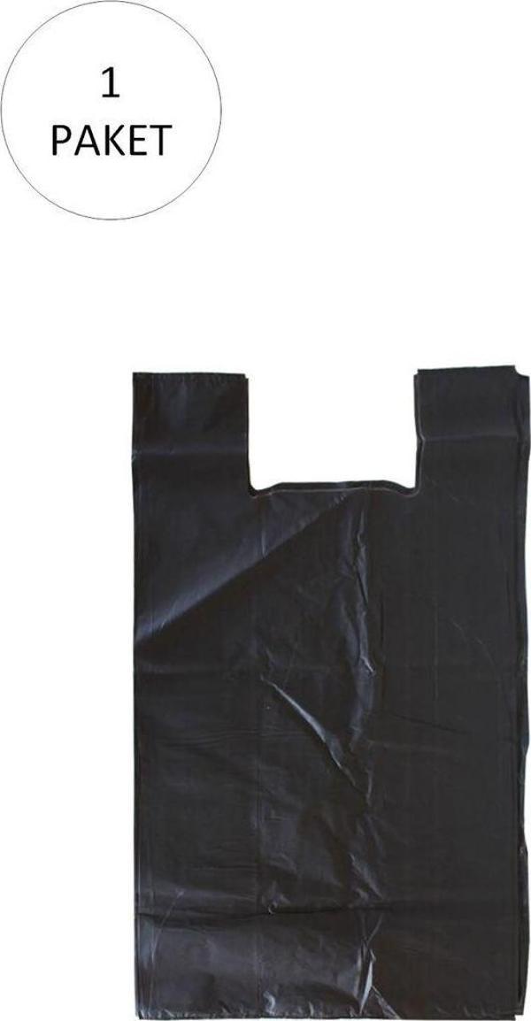 Mbb E-Ticaret Siyah Hışır Atlet Poşet Mini Boy 22X31 Cm 1 Paket 500 Adet - Image 1