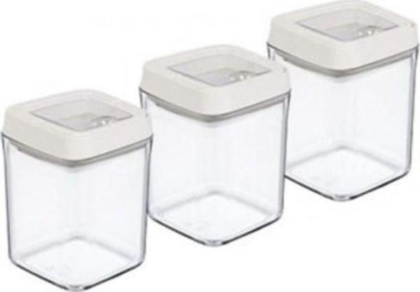 Mbb E-Ticaret Vakumlu Erzak Kavanozu Kare 3Lü Set Royaleks-Oky-234 - Image 1