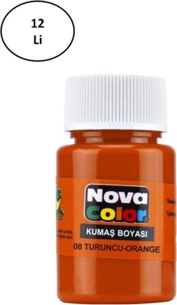 Mbb E-Ticaret Color Kumaş Boyası Şişe 30 Ml Turuncu 12 Li - Image 1
