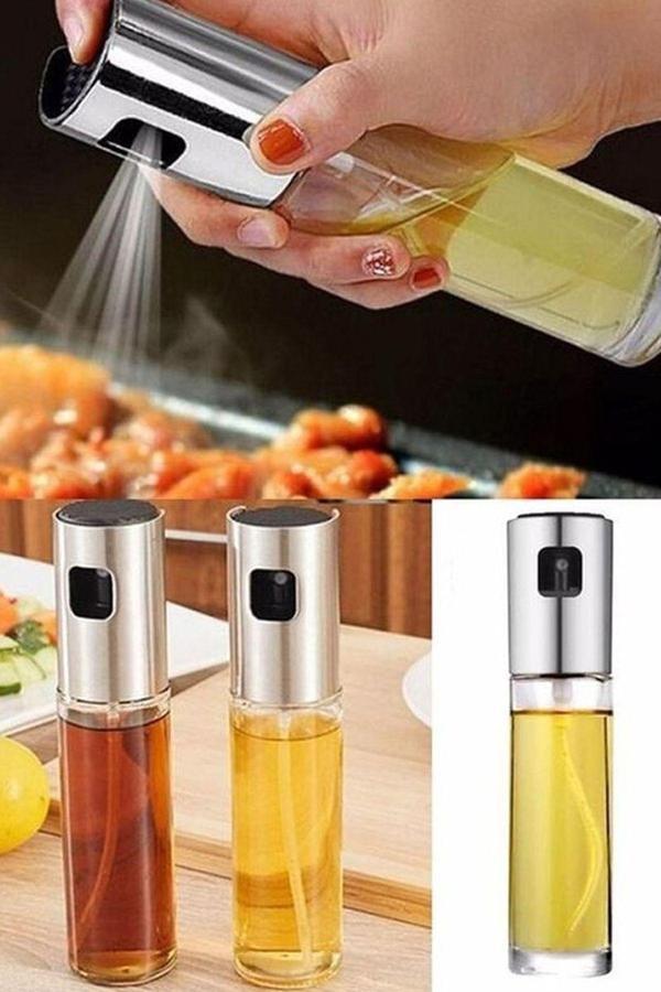 Mbb E-Ticaret Sprey Cam Şişe Zeytinyağı Sirke Yağ Püskürtücü Yağdanlık 100 Ml - Image 1