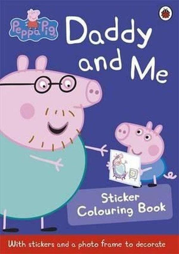 Peppa Pig: Daddy and Me Sticker Colouring Book - Ladybirds - Image 1