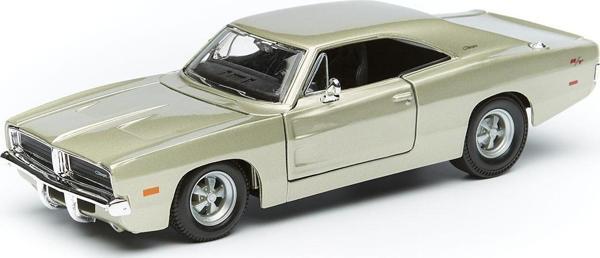 Maisto 1/25 1969 Dodge Charger R/T Model Araba Gümüş - Image 1
