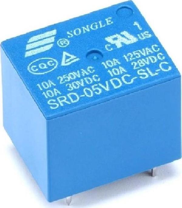 Songle 250V 10A SRD-12VDC-SL-C 5V DC Röle 5 Pin - Image 1
