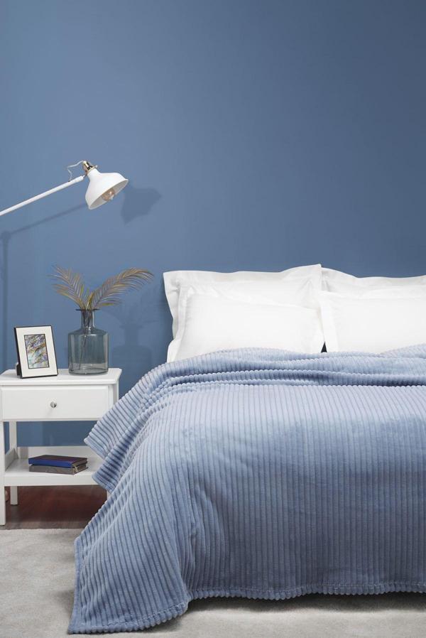 Karaca Home Joena İndigo Tek Kişilik Battaniye - Image 1