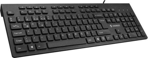 Everest DLK-180 USB Q Multi Klavye, Siyah - Image 1