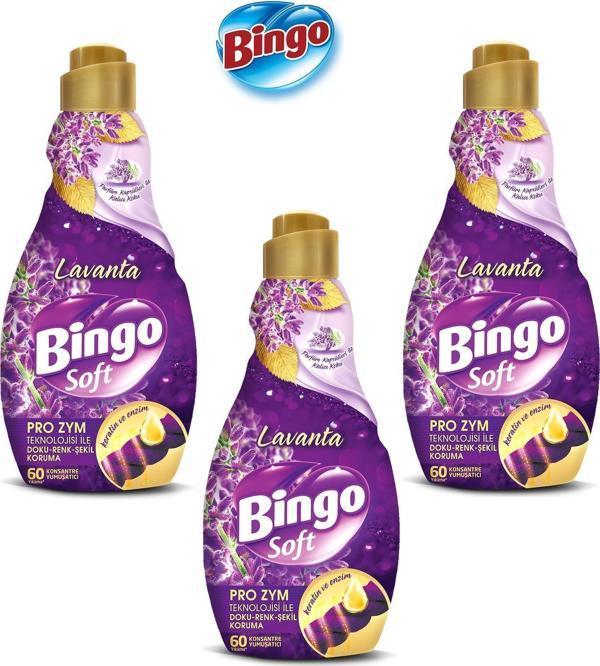 Bingo Konsantre Çamaşır Yumuşatıcısı Lavanta 1440 ml x 3 Adet - Image 1