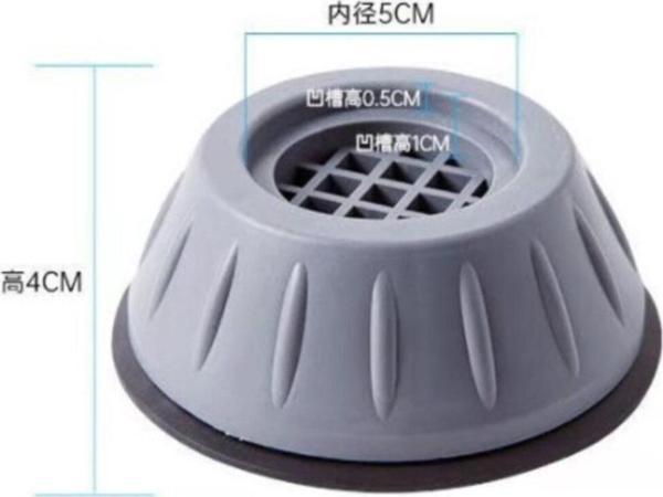 Cmt Çamaşır Makinesi Titreşim Engelleyici Stoper Gri 4 Lü Set - Image 1