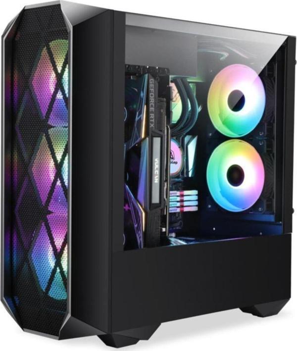 Lunatic Orkinos Mesh Panel Dikey Ekran Kartı Takılabilen 4 Rgb Fanlı Kasa - Image 1