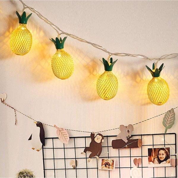 Aktepe Dekoratif 3D Ananas Ampüllü Led Aydınlatma 10 Ledli - Image 1