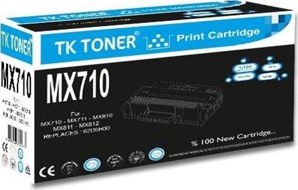 TK Toner MX710 62D5H00 - MX711 MX810 MX811 MX812 25000 Sayfa Siyah Muadil Toner - Image 1