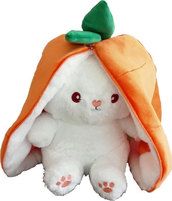75 Cm Dev Boy  Pelüş Çantalı Havuç Tavşan Fermuarlı - Image 1