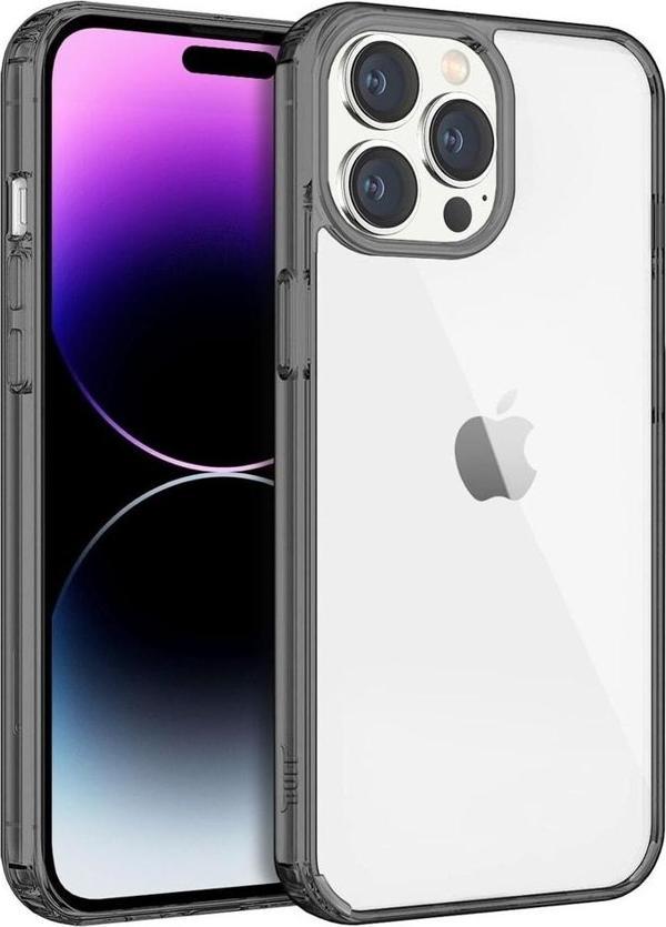 Buff Iphone 14 Pro Max Air Hybrid Kılıf Smoke Black Uyumlu Uyumlu - Image 1