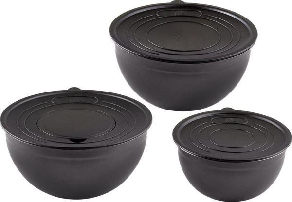 Jumbo Globe Siyah 9 Parça Rendeli Saklama Kabı Seti - Image 1