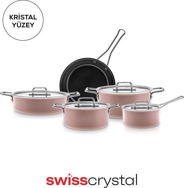 Karaca Swiss Crystal Mastermaid 9 Parça Tencere Set Bronzy - Image 1