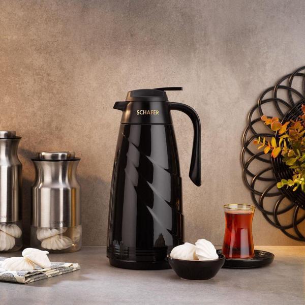 Schafer Kitchenhouse Mimoza Cam Termos 1,5 L-Siyah - Image 1