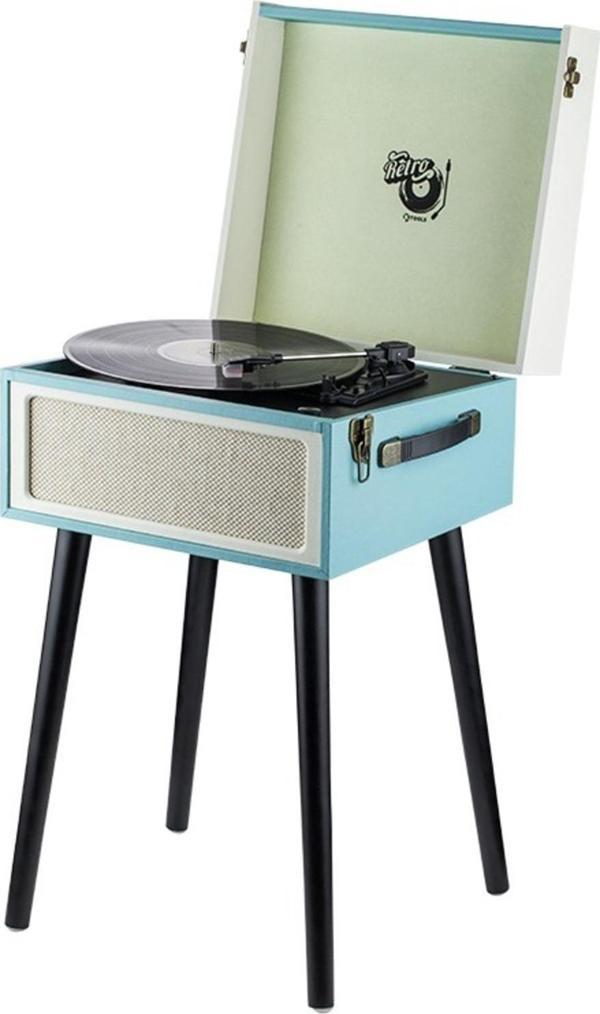 Ktools Long Play Retro Blue Pıkap - Image 1