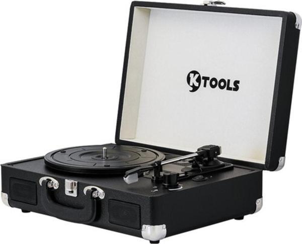 Ktools Nostalgıe K344 Pikap Siyah - Bluetooth/Dahili Hoparlörlü - Image 1