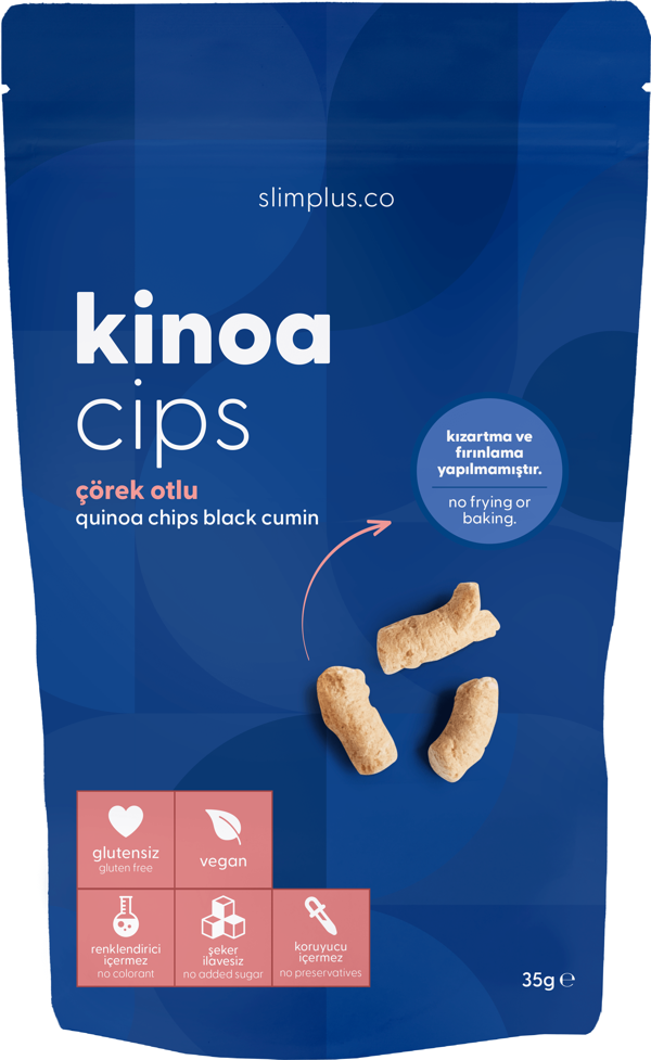 35G Glutensiz Vegan Yağsız Çörekotlu Kinoa Cipsi - Image 1