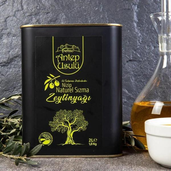 NEFİSSO NİZİP NATÜREL SIZMA ZEYTİNYAĞI 2000 ML -1800 G TENEKE - Image 1
