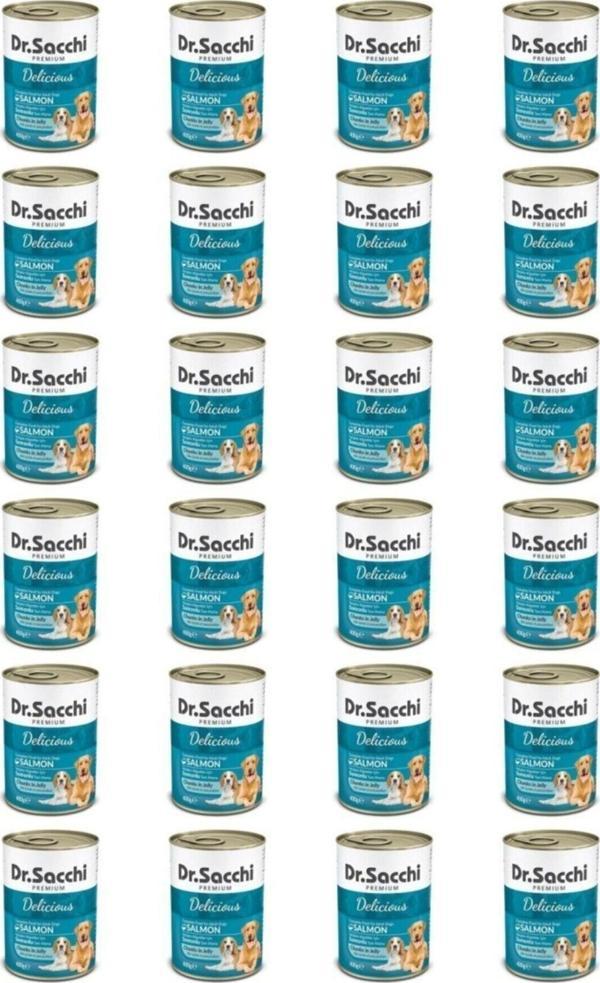 Dr. Sacchi Konserve Köpek Somonlu 400Gr X 24 Adet - Image 1