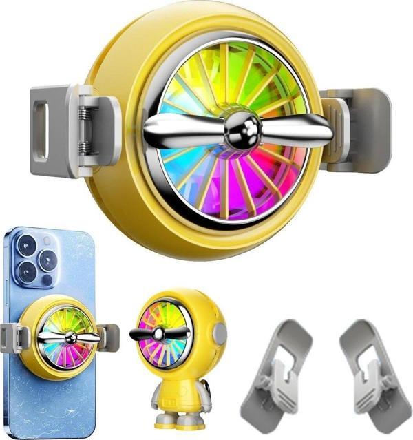 Tmax Ultra Kali̇Teli̇ Kli̇Mali 2İn1 Telefon Sogutucu Magsafe+Mandalli Ali̇Mi̇Nyum Rgb Işikli Fan(2024 Yeni̇ ) - Image 1