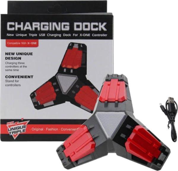 YUES Ps4 Joystick Şarj Istasyonu Üçlü Göstergeli Playstation 4 Uyumlu Oyun Kolu Şarj Standı Göstergeli (PS4 / Xbox One Uyumlu) - Image 1