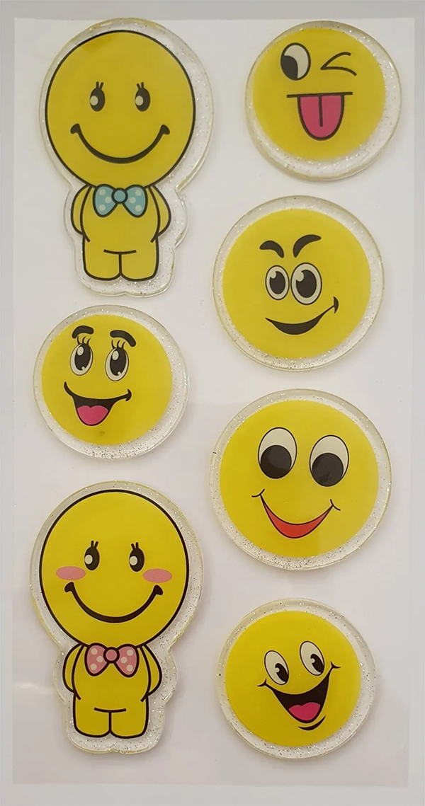 Karinabest Giraffe Jel Sticker Smiling Faces Emoji 3 Boyutlu - Image 1
