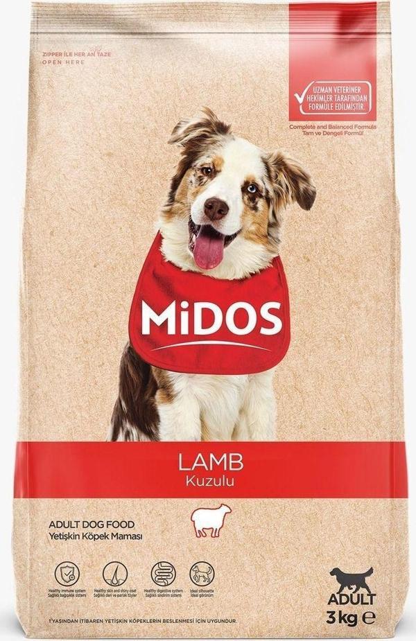 Midosmama Kuzulu Yetişkin Köpek Maması 3 Kg - Image 1