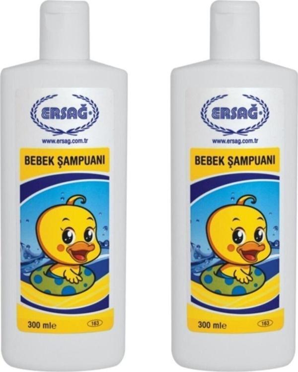 Ersağ Bebek Şampuanı 2x300 ml 2 Adet - Image 1