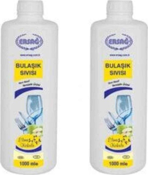 Ersağ Elma Kokulu Bulaşık Sıvısı 1000 ml 2 Adet - Image 1