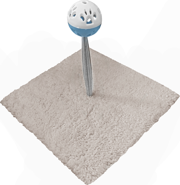 Yaylı Toplu Hacıyatmaz Kedi Aktivite Oyuncağı 16-20 cm Bej - Image 1