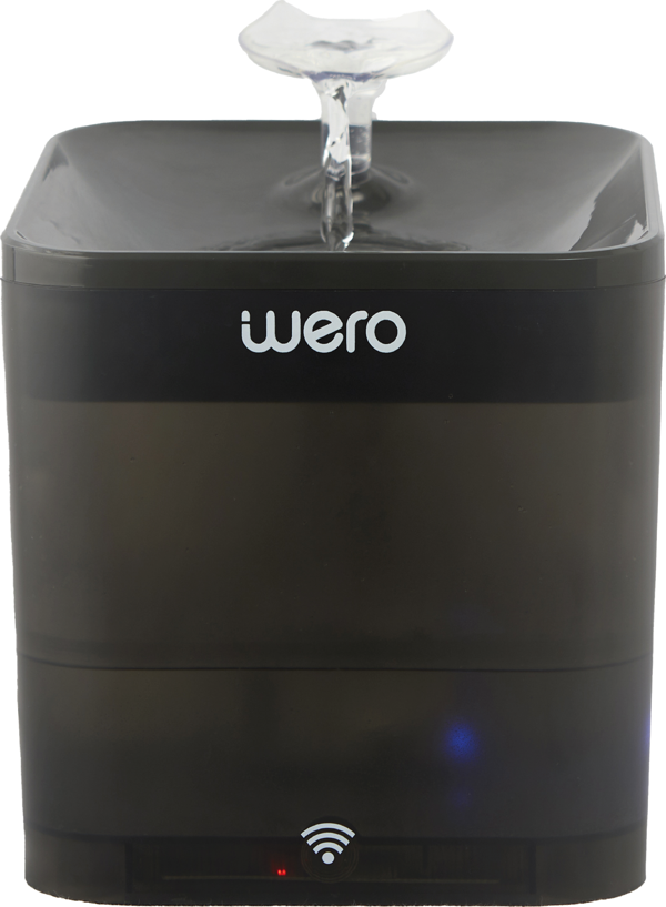 Wero Akıllı Kedi Köpek Su Şelalesi Su Pınarı Su Sebili - WiFi - Uv - 2.2 Lt Otomatik Su Temizleme – Siyah - Image 1