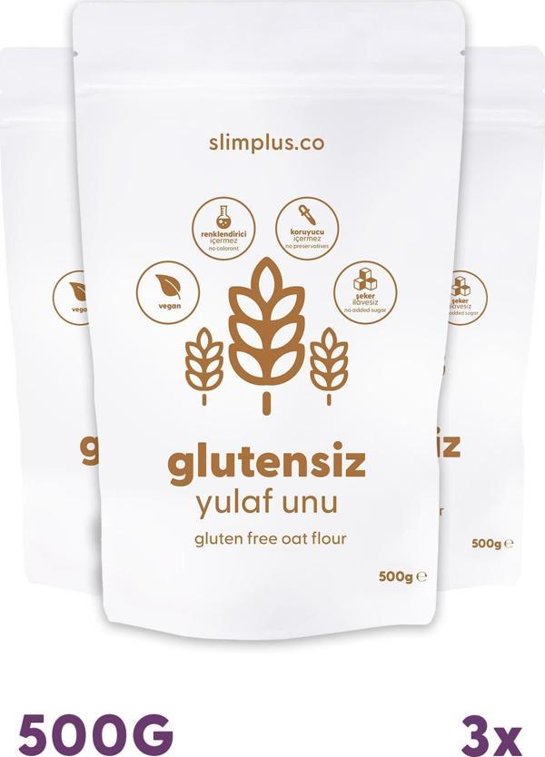 3 Paket 500G Glutensiz Yulaf Unu - Image 1