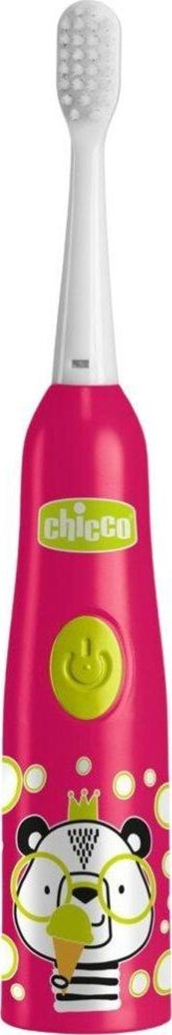 Chicco Çocuklar İçin Pilli Diş Fırçası Panda Kırmızı - Image 1