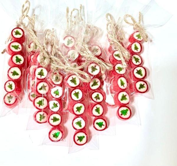 Şekerci Yaşar Çam Desenli Yılbaşı Özel Parmak Şeker 50 Adet - Image 1