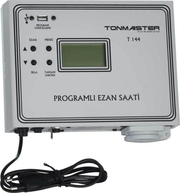 Tonmaister Duvar Tipi Programlı Ezan Saati T-144 - Image 1