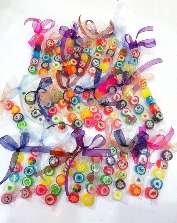 Şekerci Yaşar Çok Renkli Kalp Parmak Lolly Candy 24 Adet - Image 1