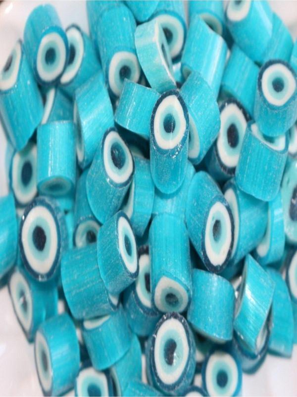 Şekerci Yaşar Nazar Boncuğu Desenli Lolly Akide Şeker 100 Gr - Image 1