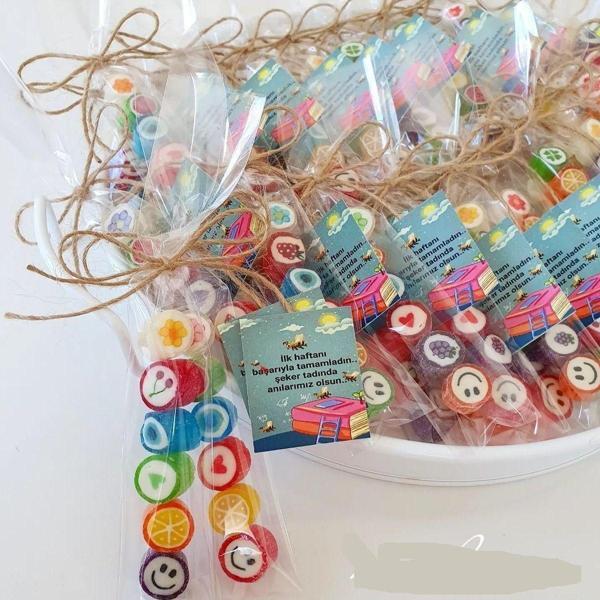 Şekerci Yaşar Okul Hediyesi Düğün, Babyshower, Doğum Günü, Mevlit, Nişan Şekeri 100 Adet - Image 1