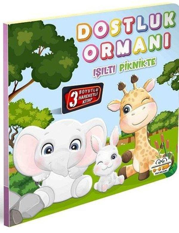 Dostluk Ormanı-Işıltı Piknikte-3 Boyutlu Hareketli Kitap - 0-6 Yaş Yayınları - Image 1