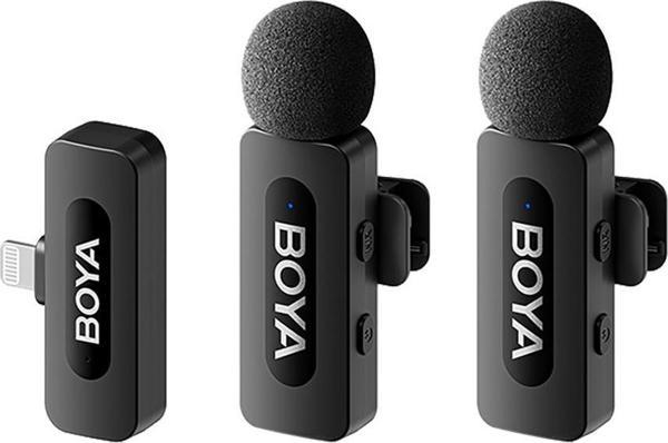 Boya BY-V2 Wireless İkili Yaka Mikrofonu Lightning (Yeni versiyon) - Image 1