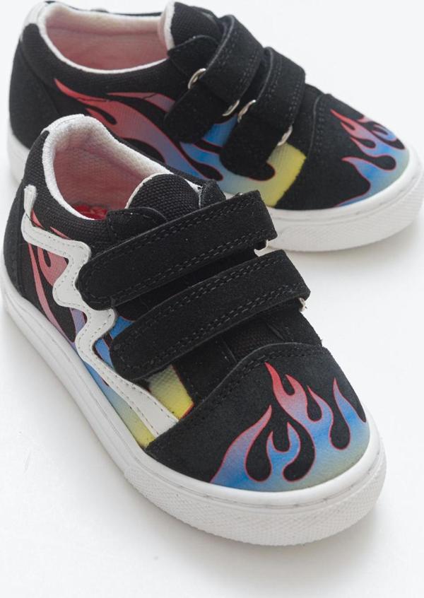 mnpc Erkek Çocuk Siyah Hakiki Deri Sneaker Ayakkabı - Image 1