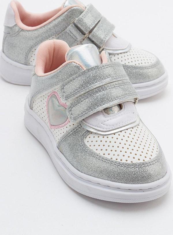 mnpc Kız Çocuk Gümüş Sneaker Ayakkabı - Image 1
