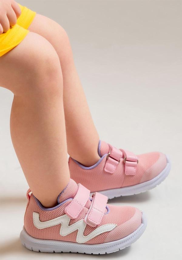 mnpc Unisex Çocuk Pembe Günlük İlk Adım Spor Ayakkabı - Image 1