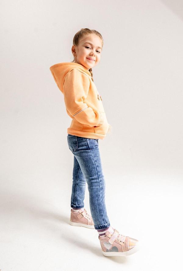 mnpc Kız Çocuk Pembe Hakiki Deri Anatomik Günlük Bot - Image 1