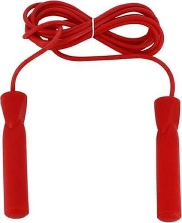 Sportive Plastik Saplı Atlama İpi Bilyeli Kırmızı - Image 1