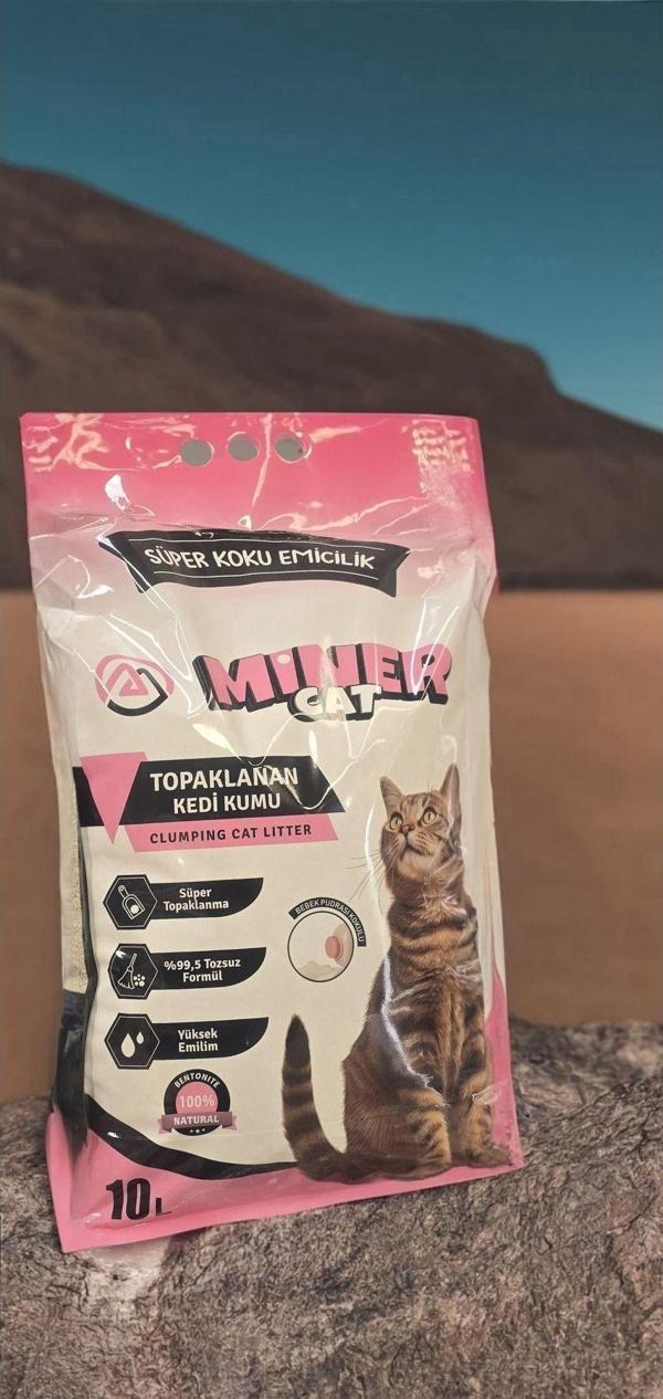 Miner CAT Bebek Pudrası Kokulu Kedi Kumu - Image 1