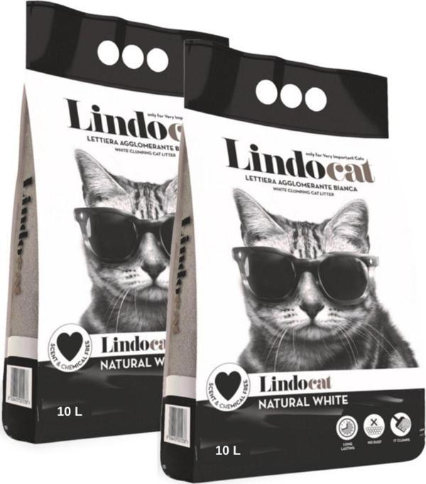 Lindo Cat Lindocat Kokusuz Kalın Taneli Kedi Kumu 10 L X 2 Adet - Image 1
